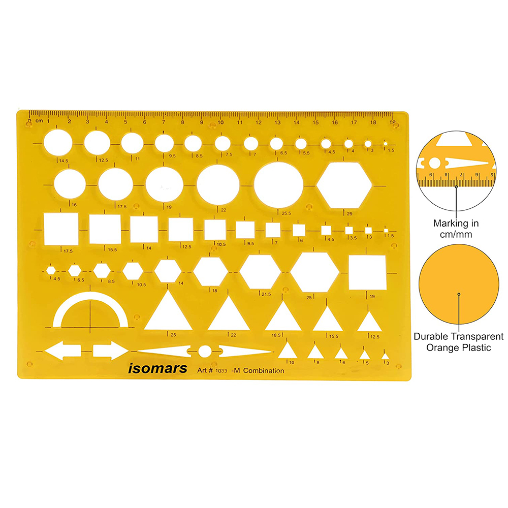 LINOGRAPH Jewellery Designing Template Diamond Gemstone Drafting Templates  Stencil Symbols Technical Drawing Scale Ruler 
